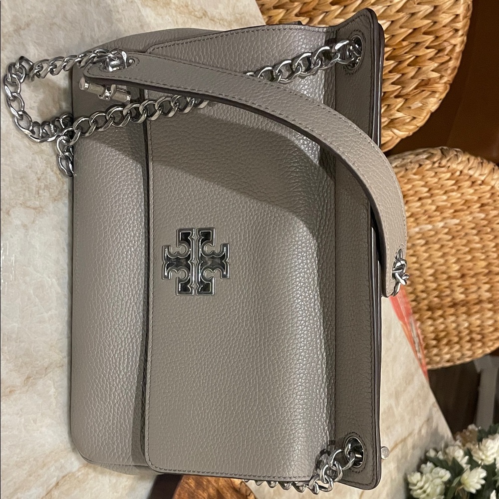 Tory Burch BrittenFlap shoulder/croasbody Leather Crossbody Bag - Beautiful!